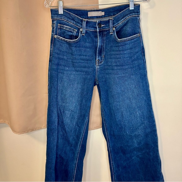 Just USA Raw Hem Wide Leg Jeans Size 6 - Picture 3 of 6